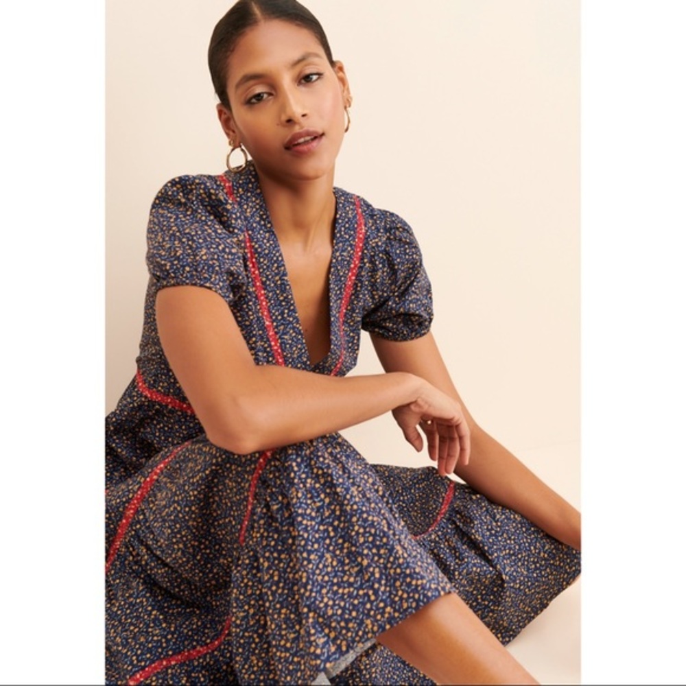 Anthropologie Afternoon  Frida Midi Dress XS